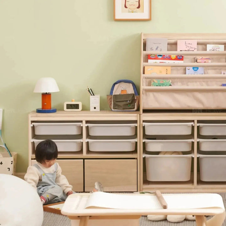 Scandinavian wood kids drawer cabinet twinkle detail 1.