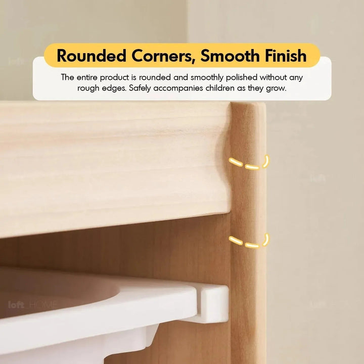 Scandinavian Wood Kids Drawer Cabinet TWINKLE