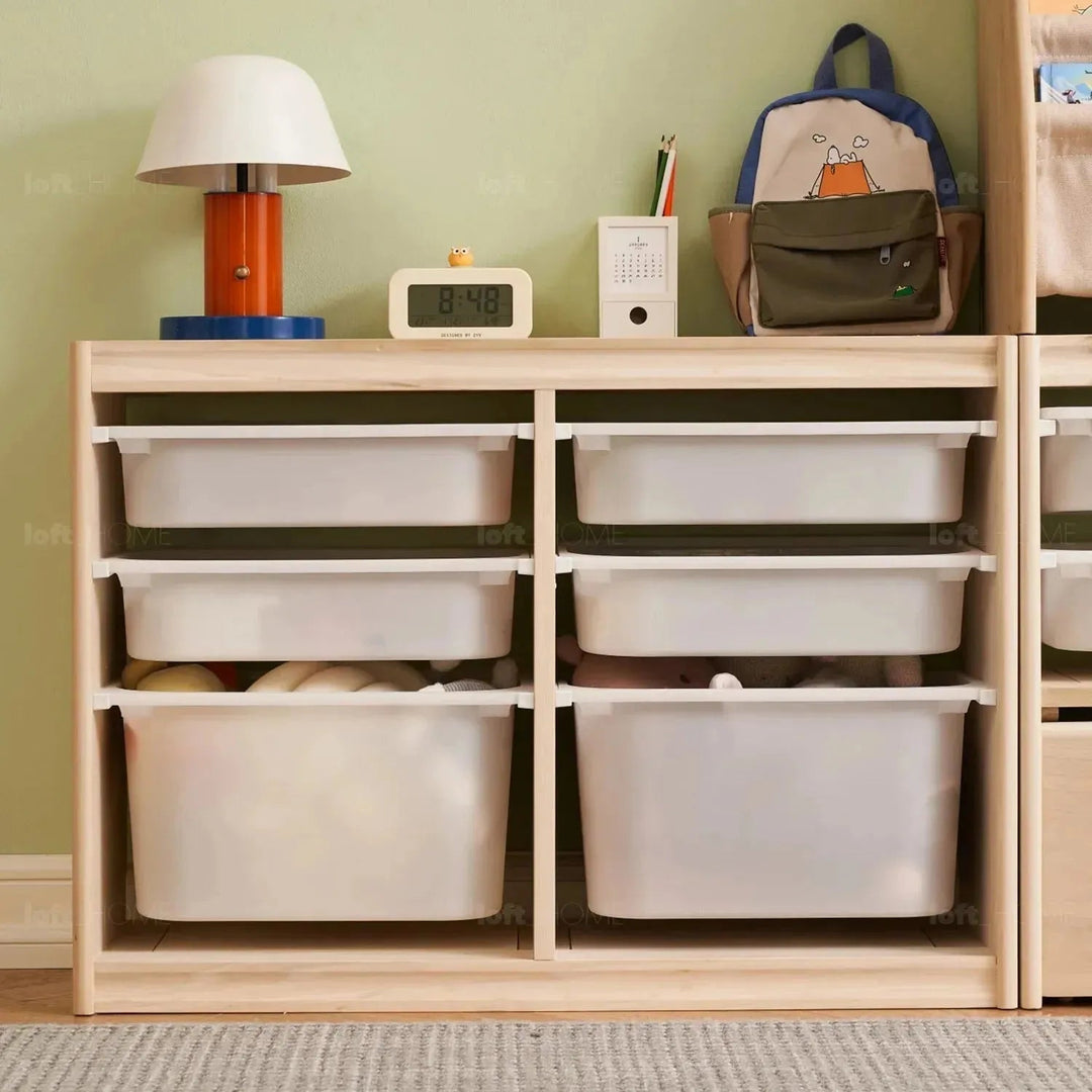 Scandinavian wood kids drawer cabinet whimsi detail 4.