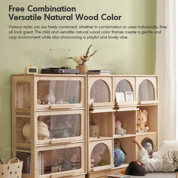 Scandinavian Wood Kids Display Cabinet ARCHI
