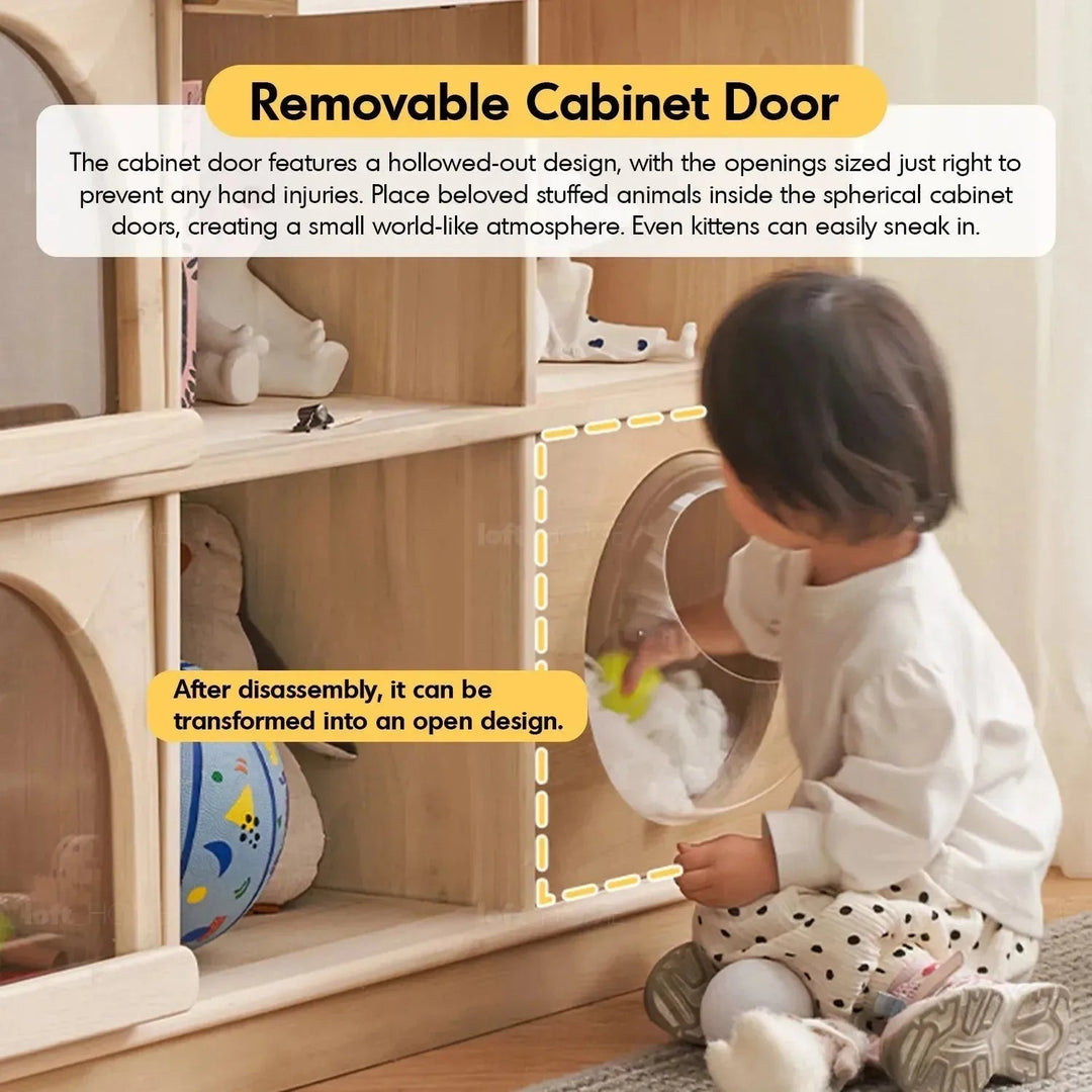 Scandinavian Wood Kids Display Cabinet ARCHI