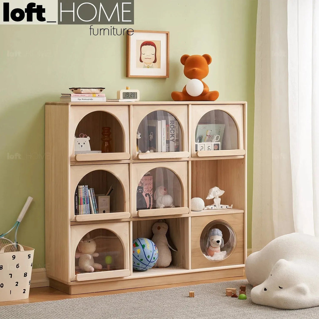 Scandinavian Wood Kids Display Cabinet ARCHI