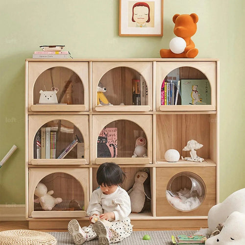 Scandinavian Wood Kids Display Cabinet ARCHI Good to Know Preview-1