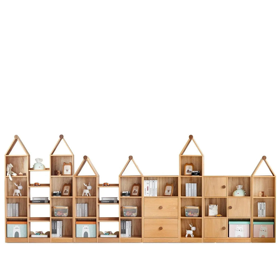 Scandinavian Wood Kids Bookshelf HOUSE