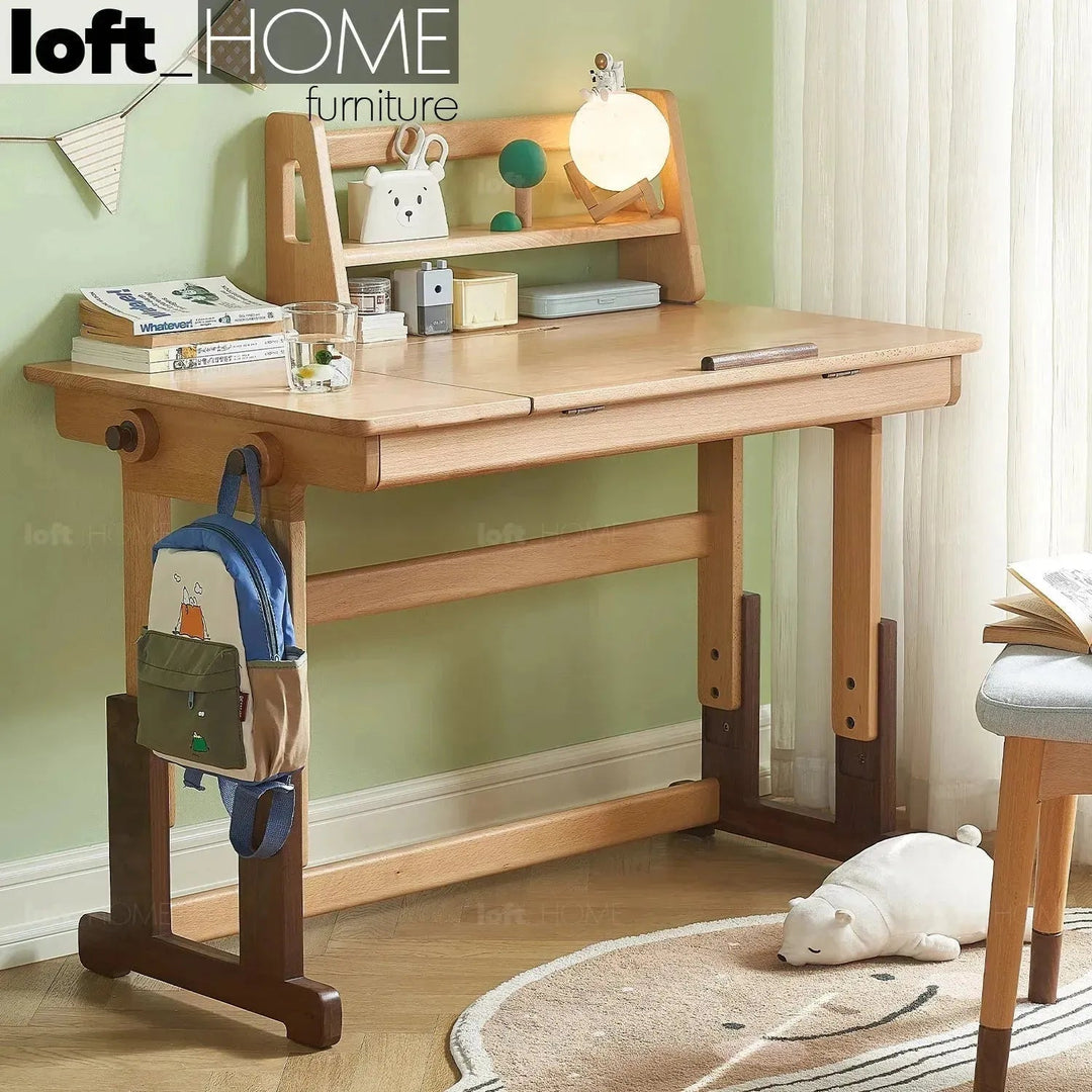 Scandinavian Wood Kids Study Table LIFT
