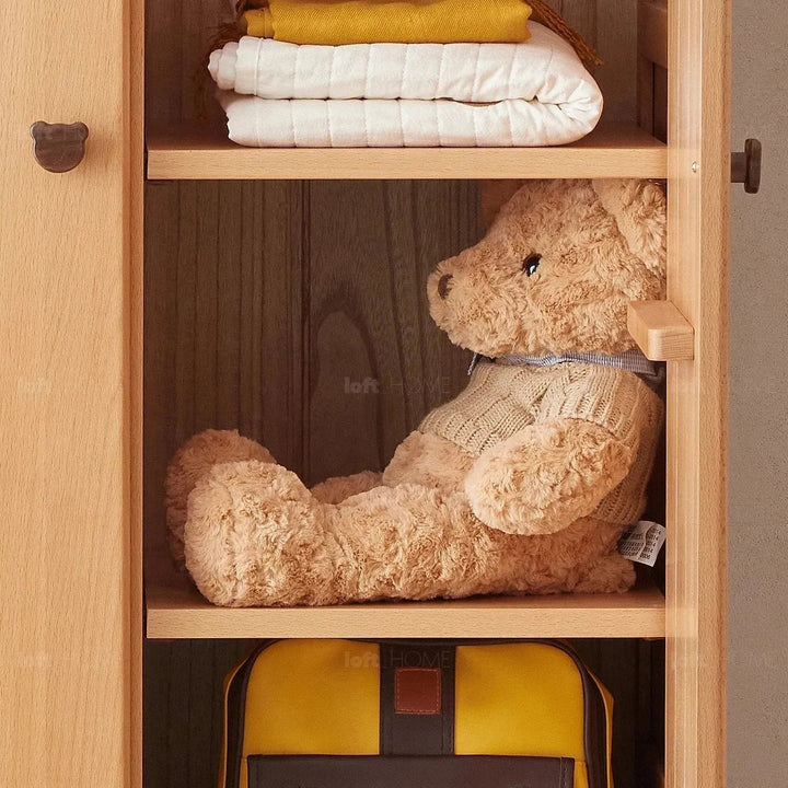 Scandinavian Wood Kids Wardrobe BEAR