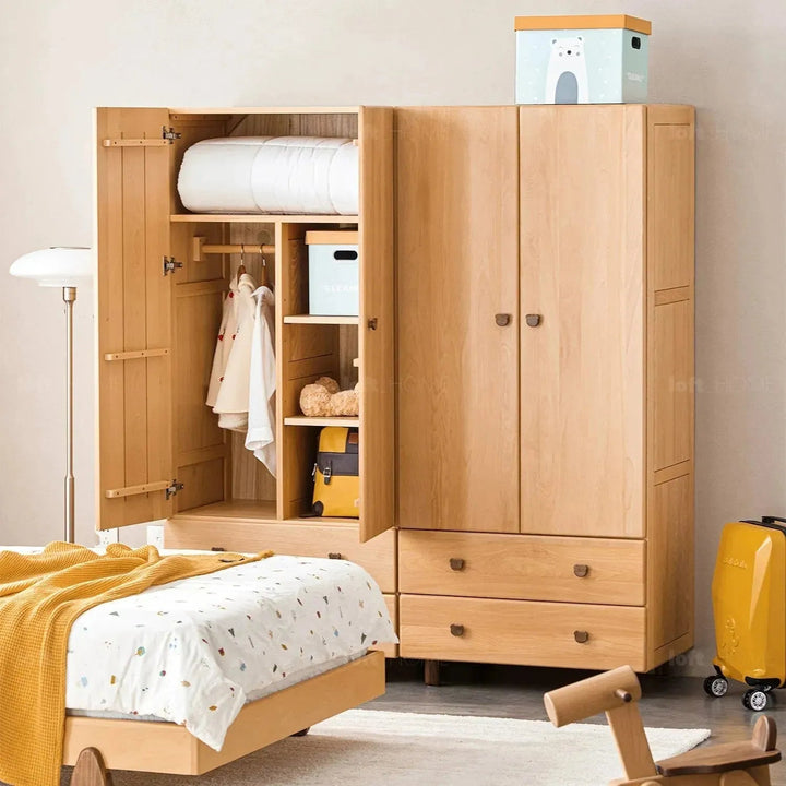 Scandinavian Wood Kids Wardrobe BEAR