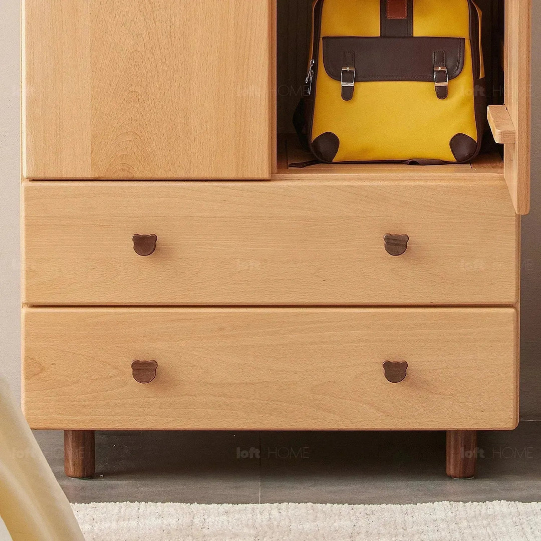 Scandinavian Wood Kids Wardrobe BEAR