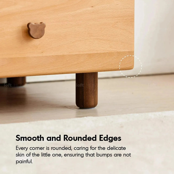 Scandinavian Wood Kids Wardrobe BEAR