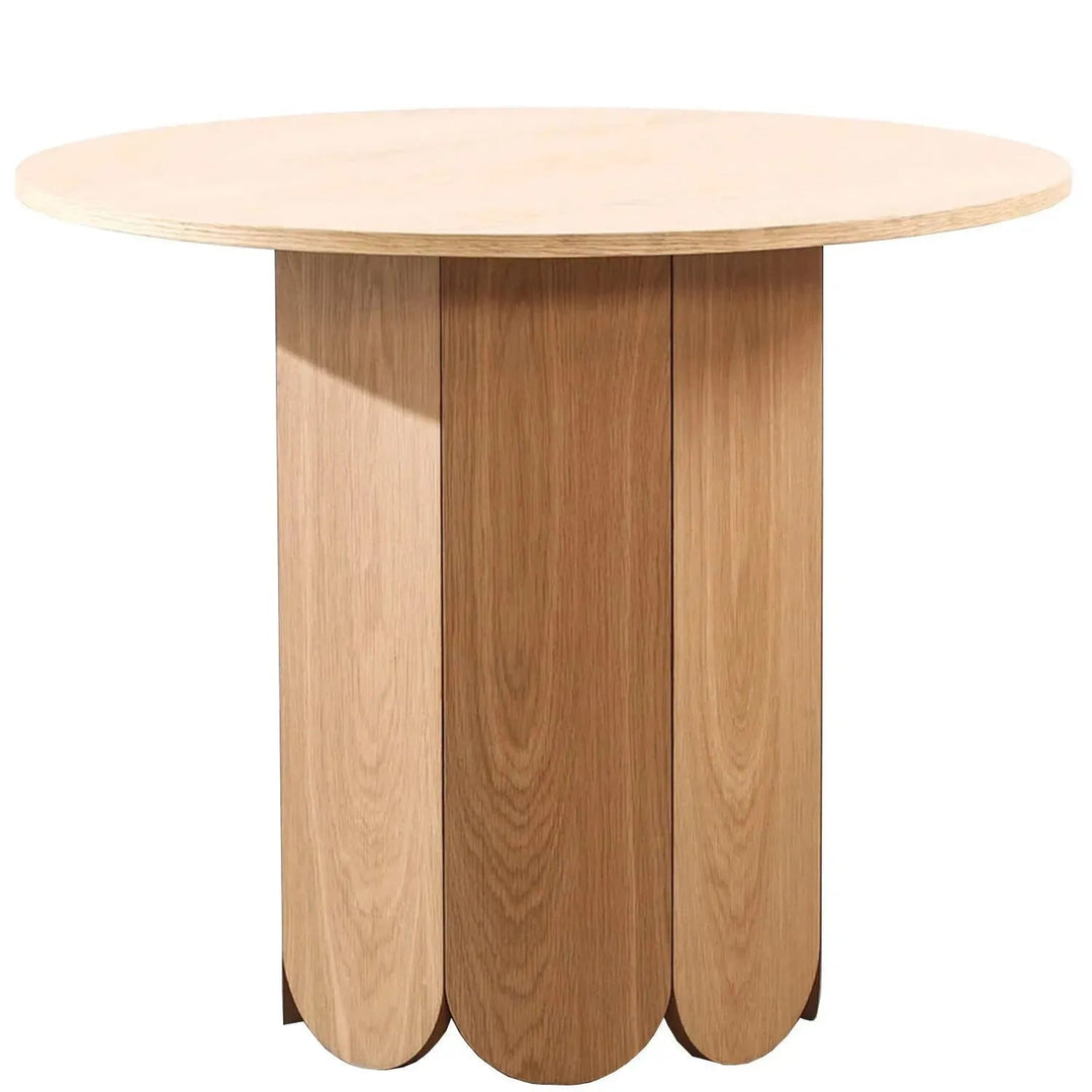 Scandinavian Wood Round Dining Table ELENOR