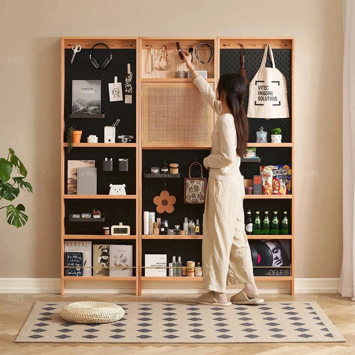 Scandinavian Wood Display Shelf CHIC SLIM