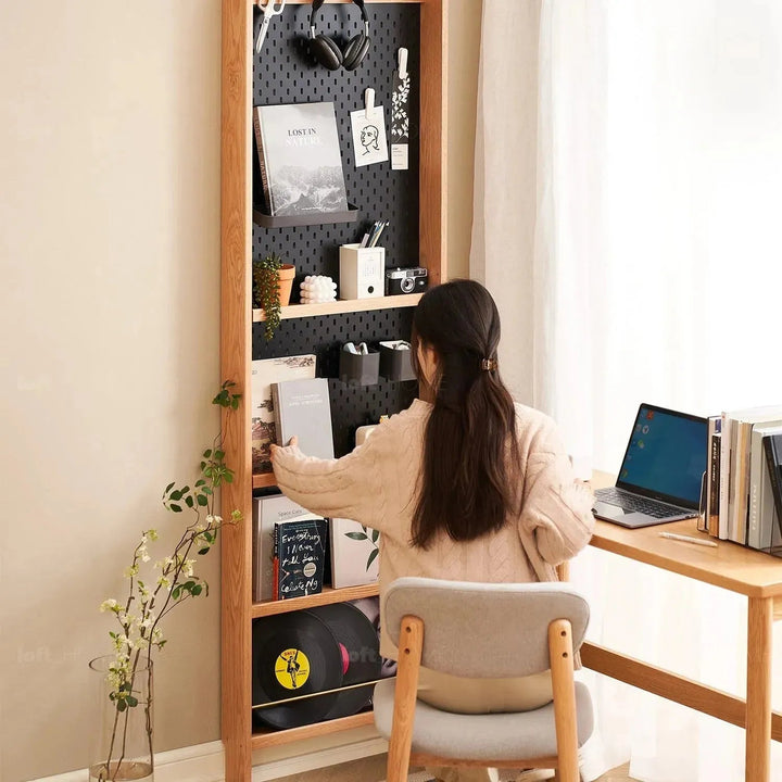 Scandinavian Wood Display Shelf CHIC SLIM