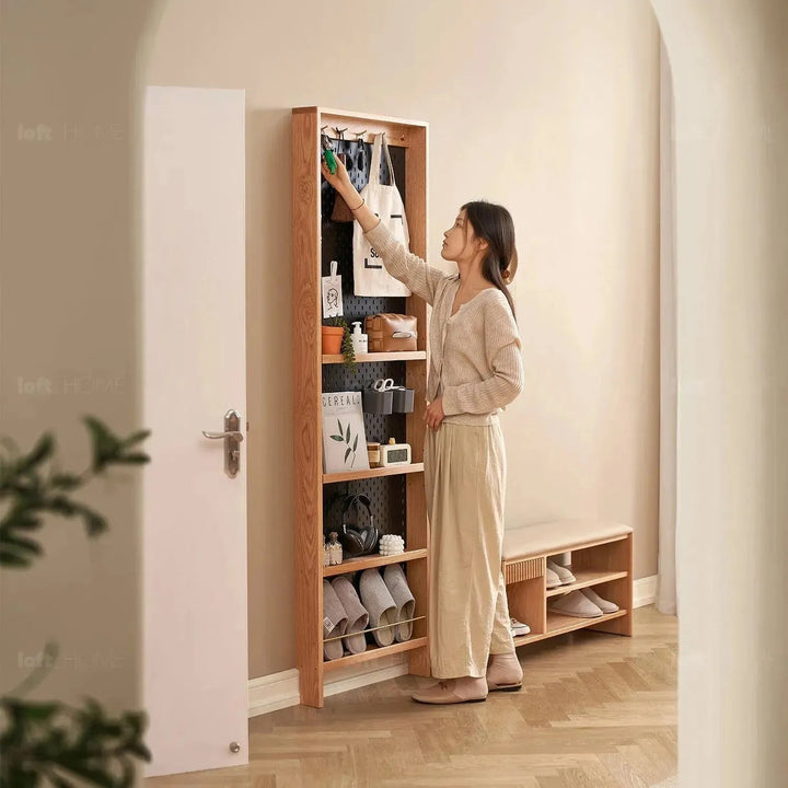 Scandinavian Wood Display Shelf CHIC SLIM