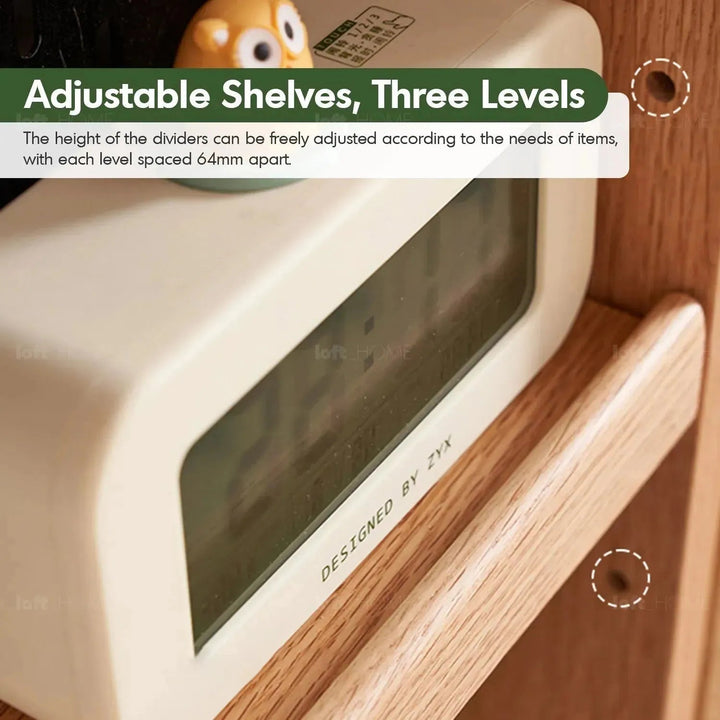 Scandinavian Wood Display Shelf CHIC SLIM