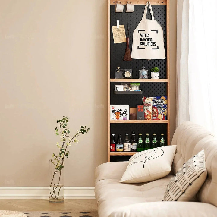 Scandinavian Wood Display Shelf CHIC SLIM