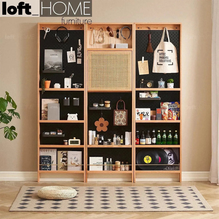 Scandinavian Wood Display Shelf CHIC SLIM