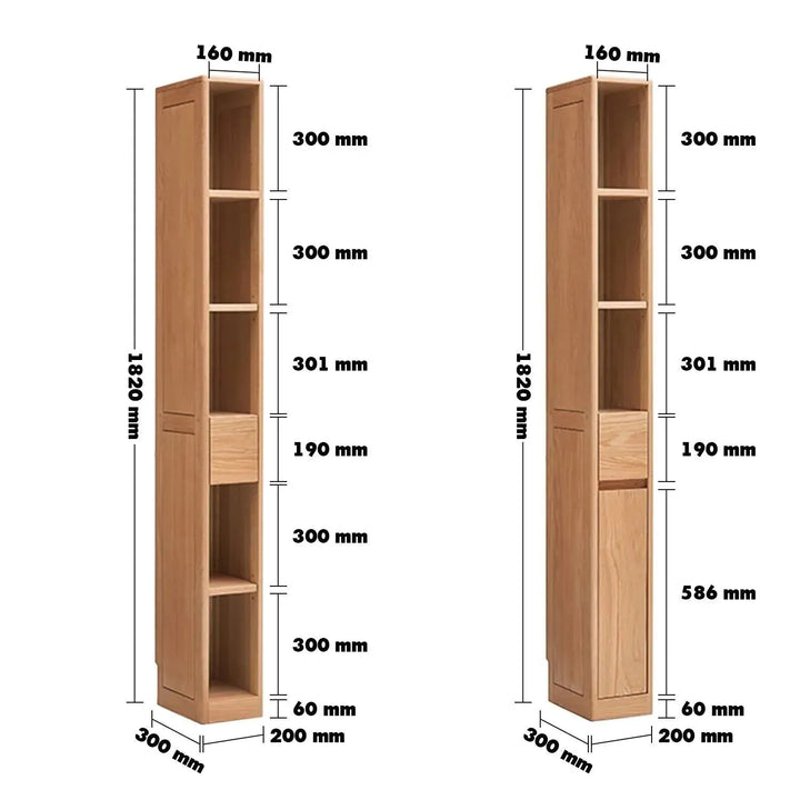 Scandinavian wood bookshelf corner fortune size charts.