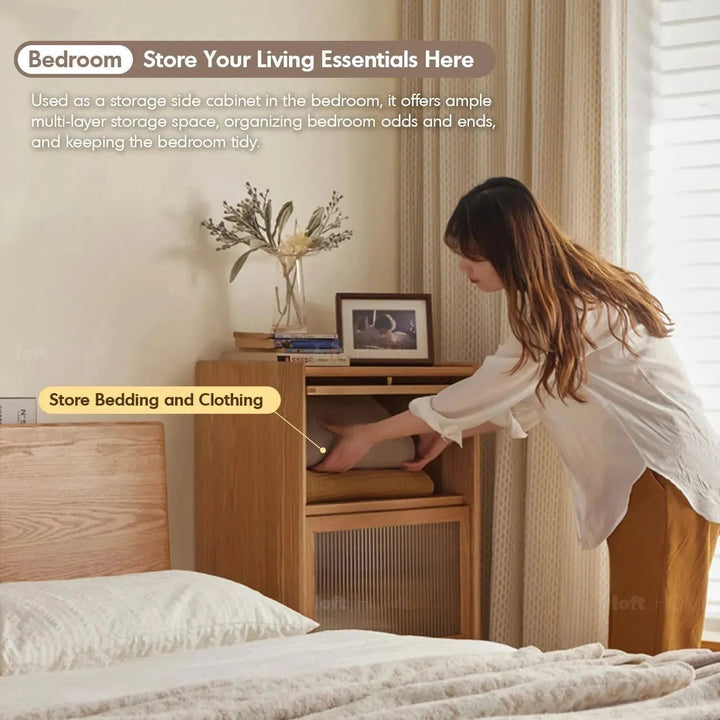 Scandinavian Wood Side Cabinet URBAN