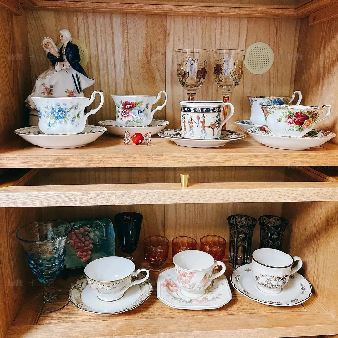 Scandinavian Wood Side Cabinet WINSTON