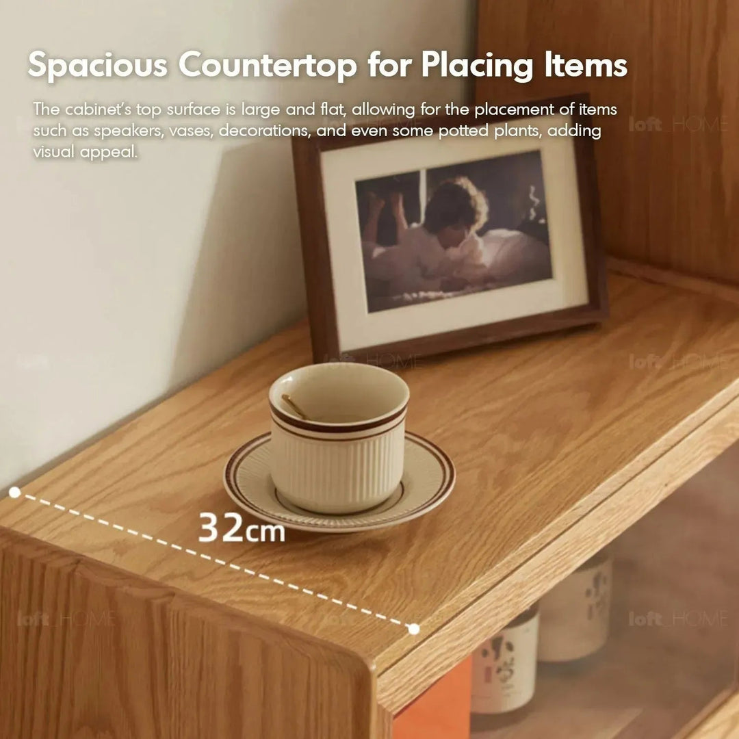 Scandinavian Wood Side Cabinet WINSTON