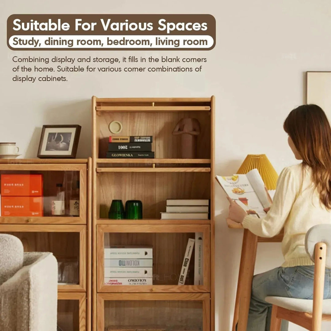 Scandinavian wood side cabinet winston color swatches.