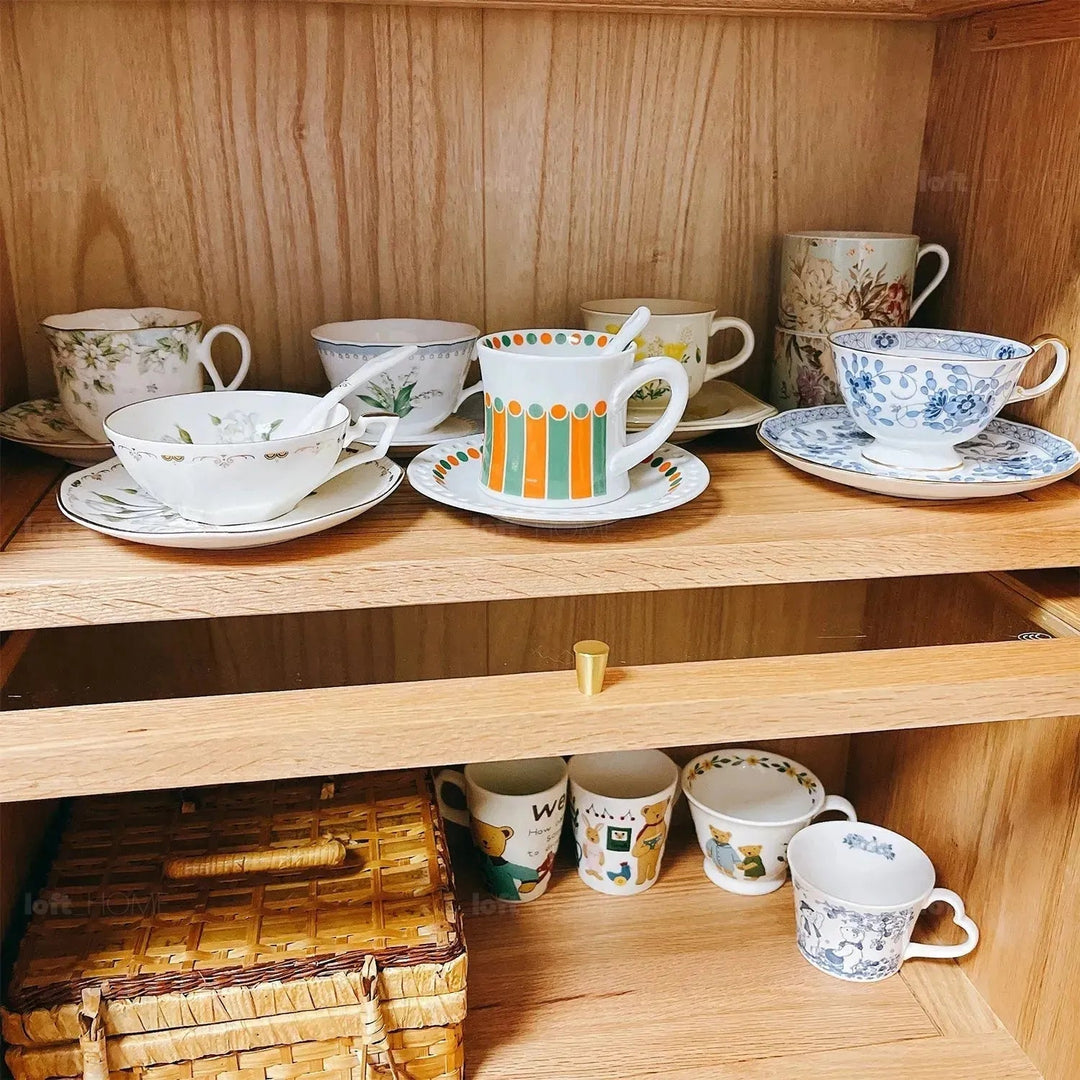 Scandinavian Wood Side Cabinet WINSTON