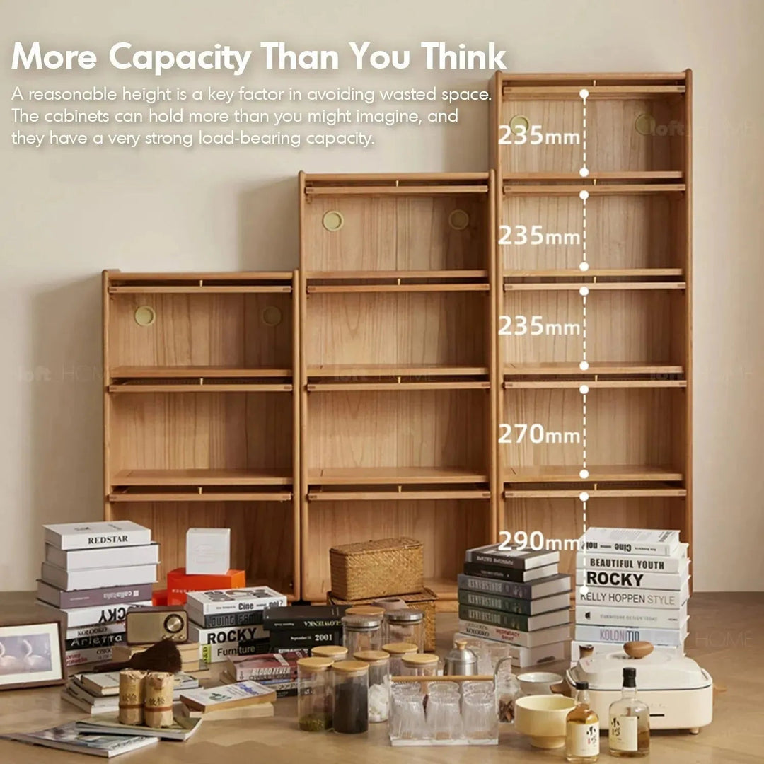Scandinavian wood side cabinet winston conceptual design.