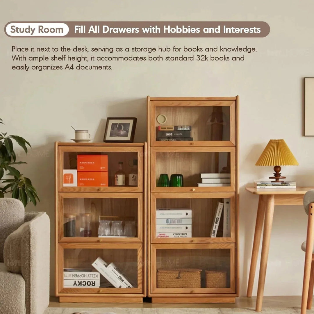 Scandinavian Wood Side Cabinet WINSTON