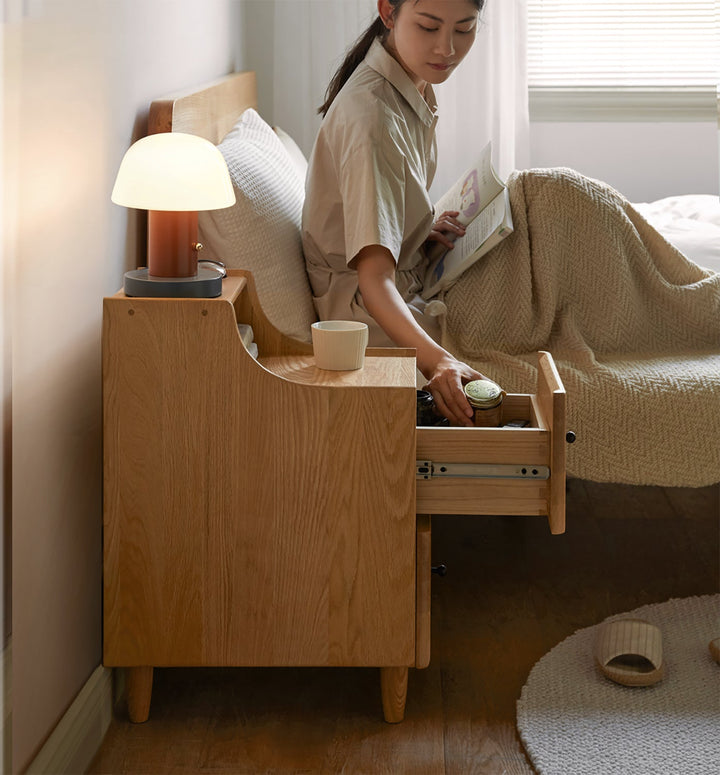 Scandinavian Wood Side Table BESIDE