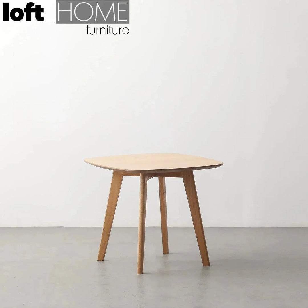 Scandinavian Wood Side Table DEAUVILLE