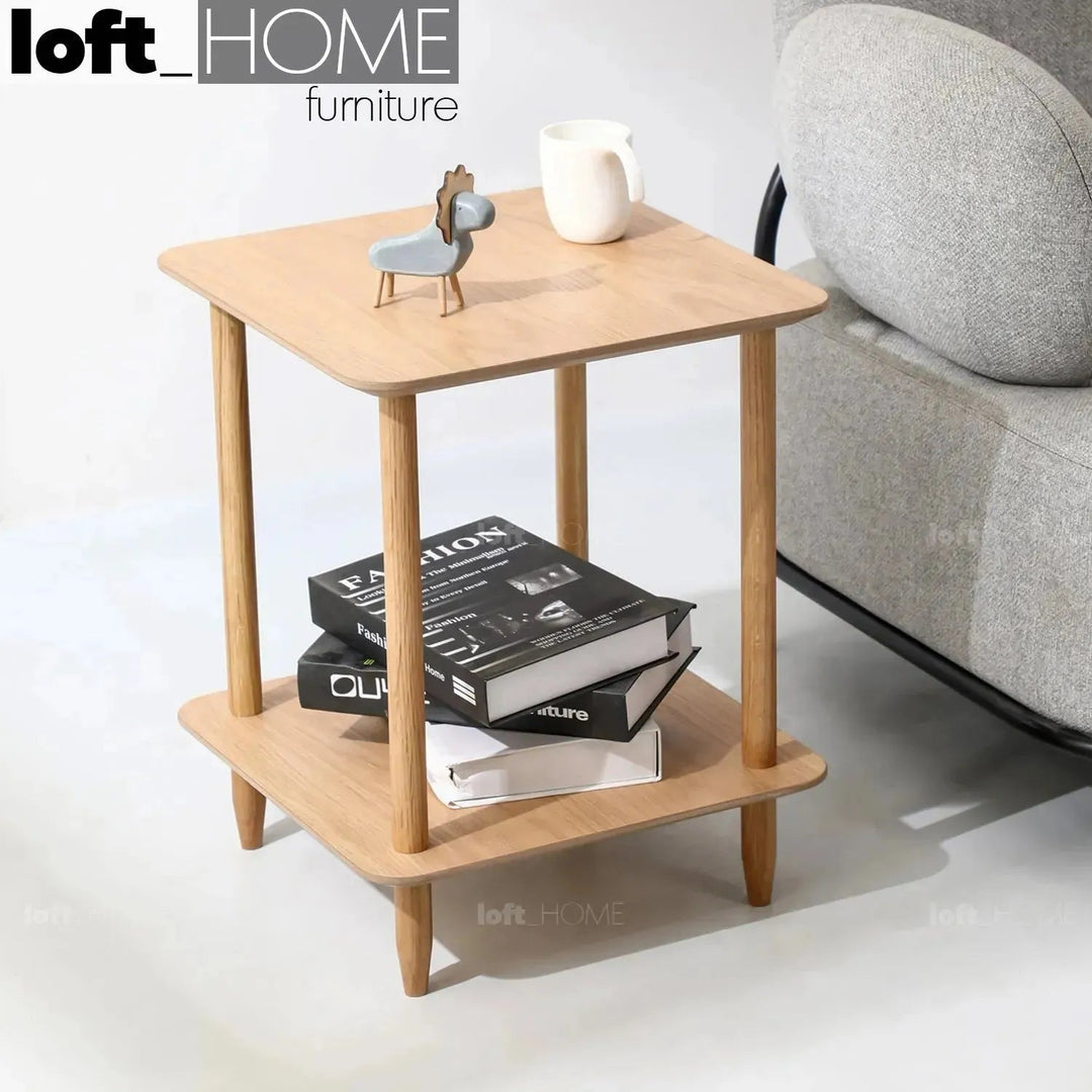 Scandinavian Wood Side Table LUH