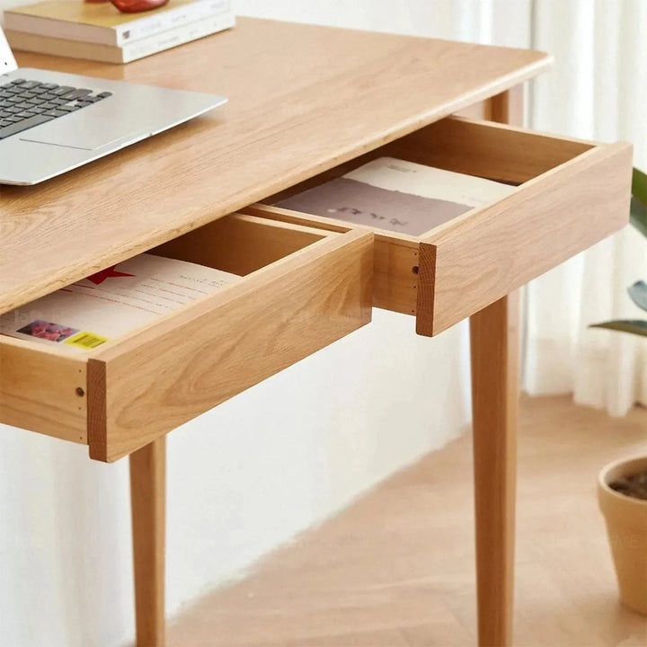 Scandinavian Wood Study Table BELLE