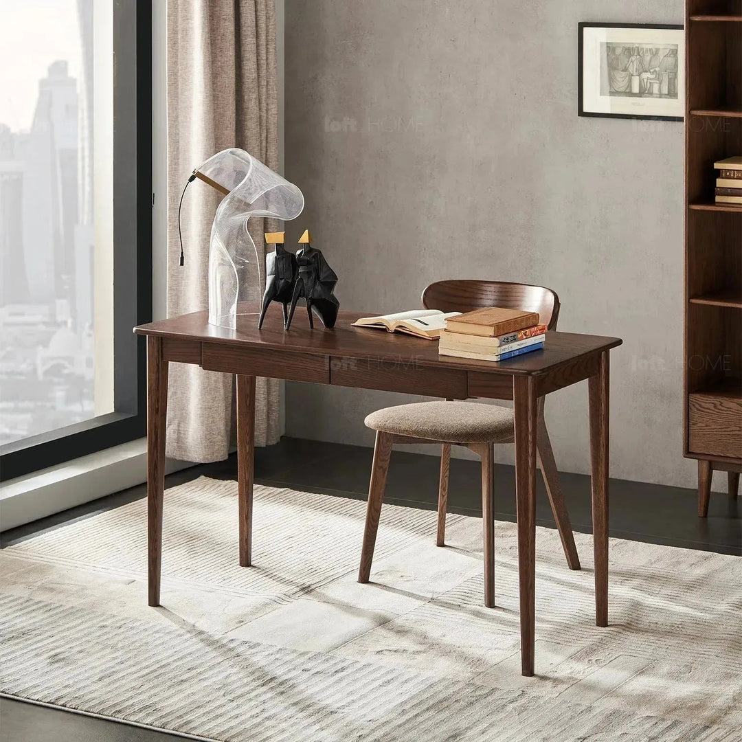 Scandinavian wood study table belle detail 3.