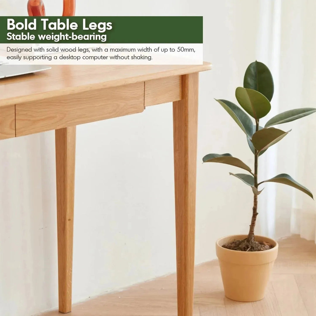 Scandinavian Wood Study Table BELLE