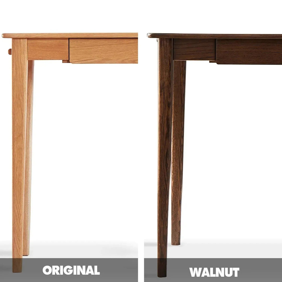 Scandinavian wood study table belle color swatches.