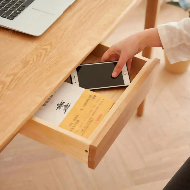 Scandinavian Wood Study Table BELLE