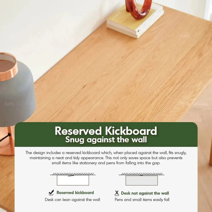 Scandinavian Wood Study Table BELLE