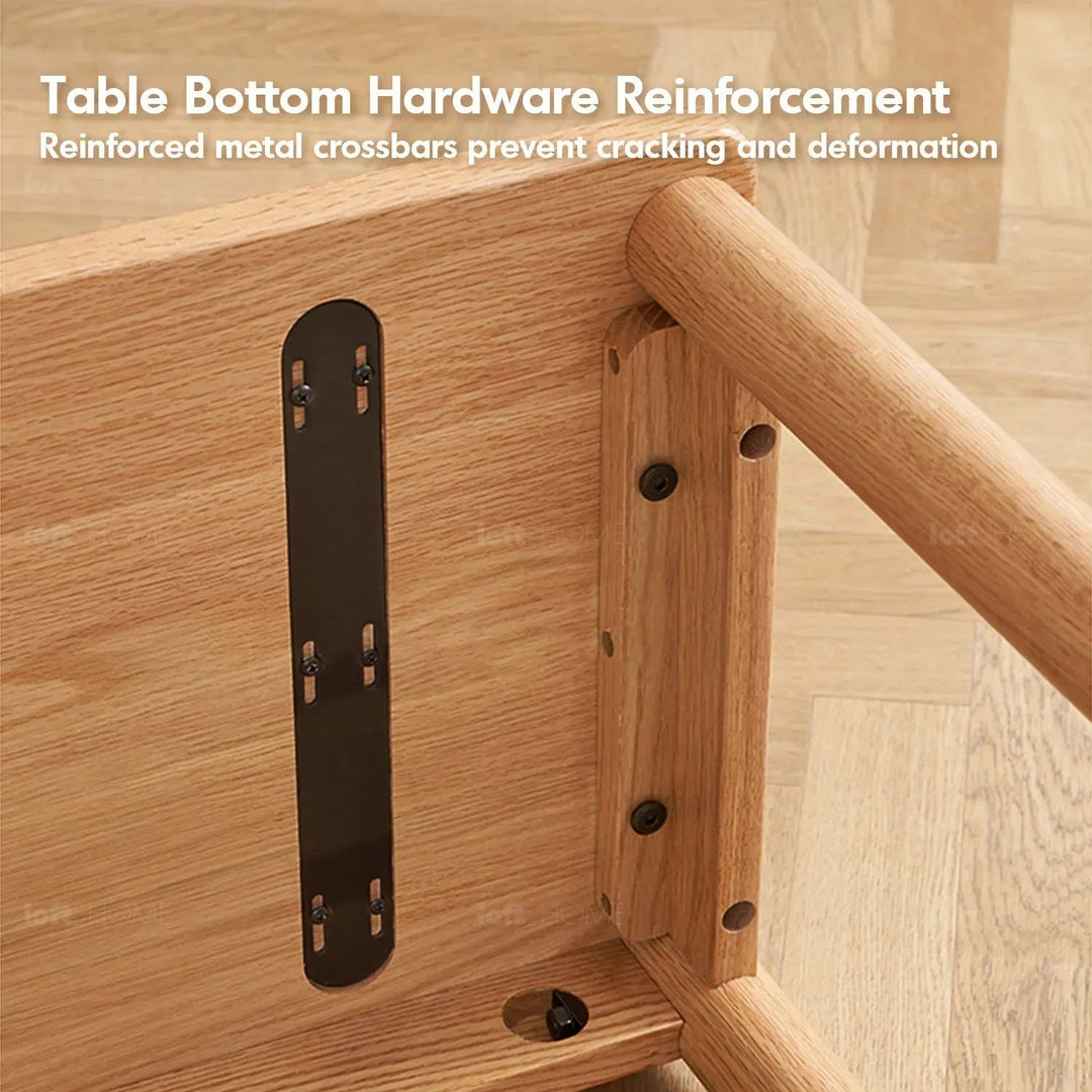 Scandinavian Wood Caster Wheel Extendable Study Table TWIN LAYER