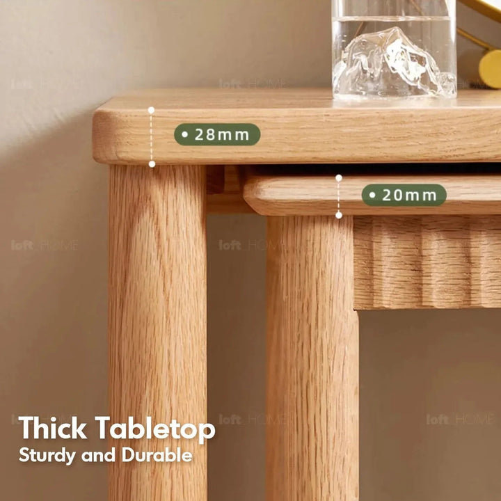 Scandinavian Wood Caster Wheel Extendable Study Table TWIN LAYER