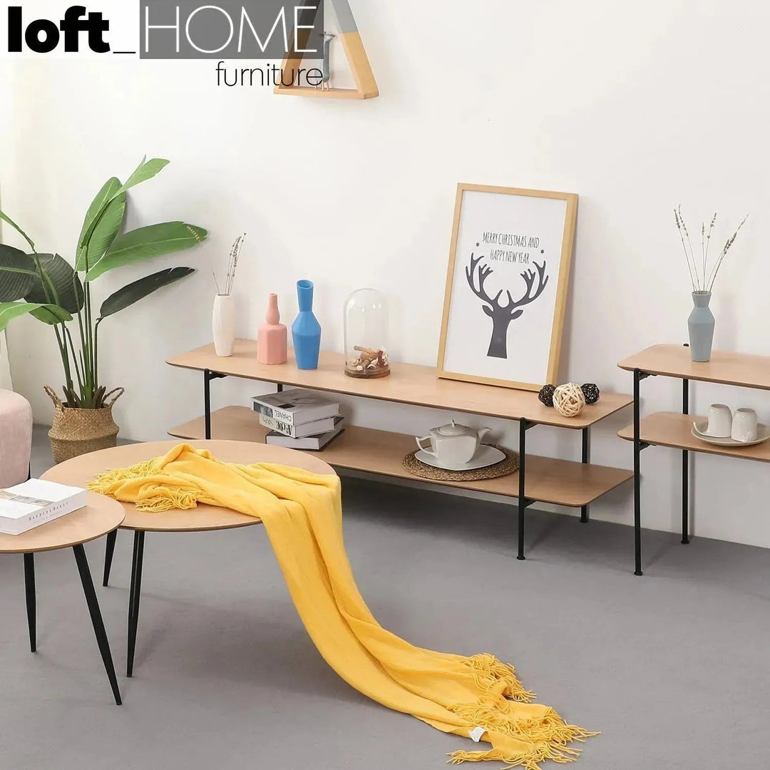 Industrial Wood TV Console CARLOS