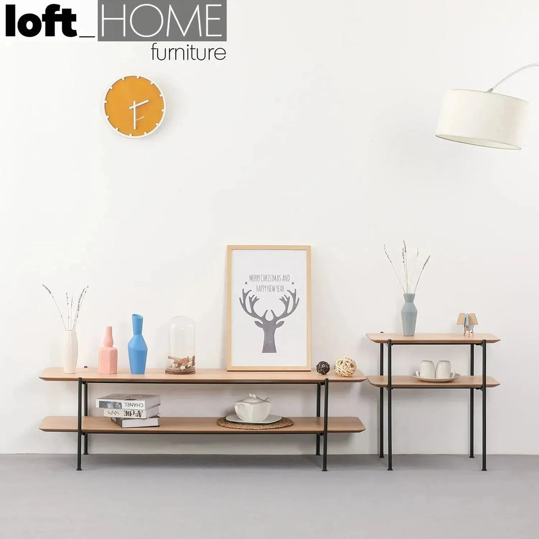 Industrial Wood TV Console CARLOS