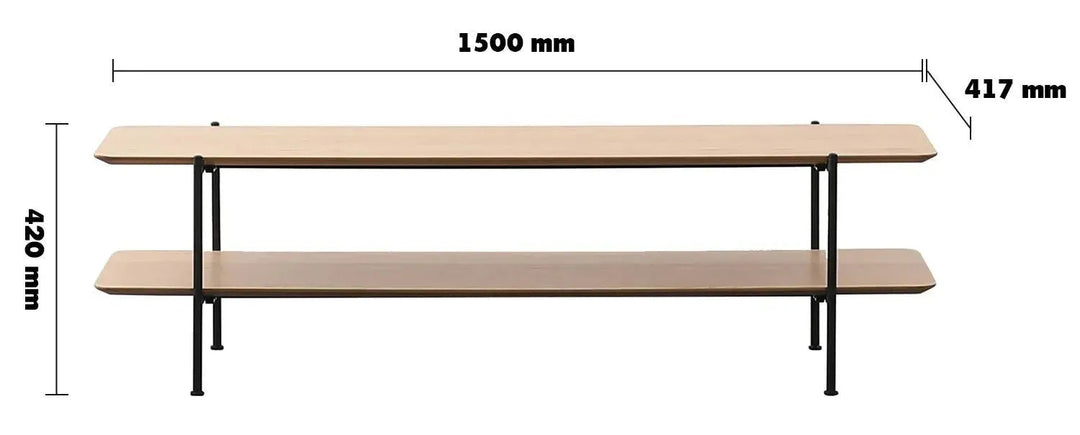 Industrial Wood TV Console CARLOS