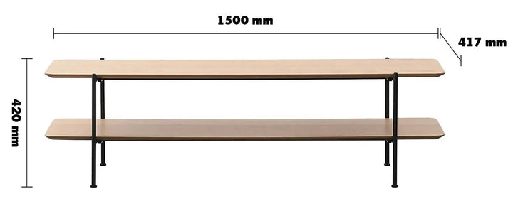 Industrial Wood TV Console CARLOS