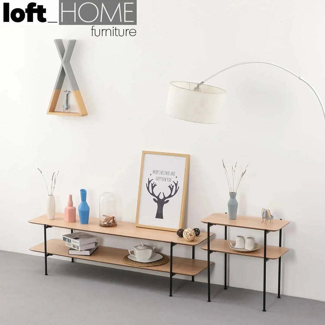 Industrial Wood TV Console CARLOS