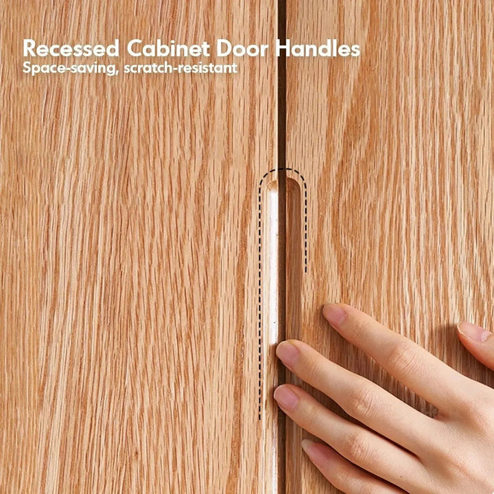 Scandinavian Wood Wardrobe BELLE SLIDE