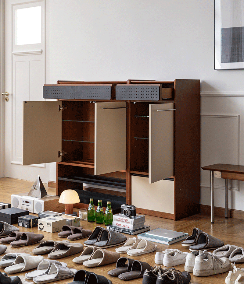 Bauhaus Boxwood Modular Shoe Cabinet MIES More Details and Instruction_2