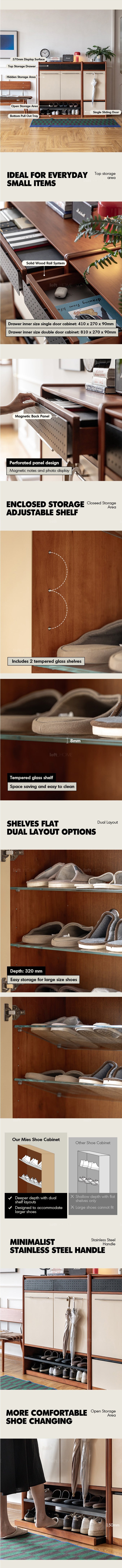Bauhaus Boxwood Modular Shoe Cabinet MIES More Details and Instruction_3