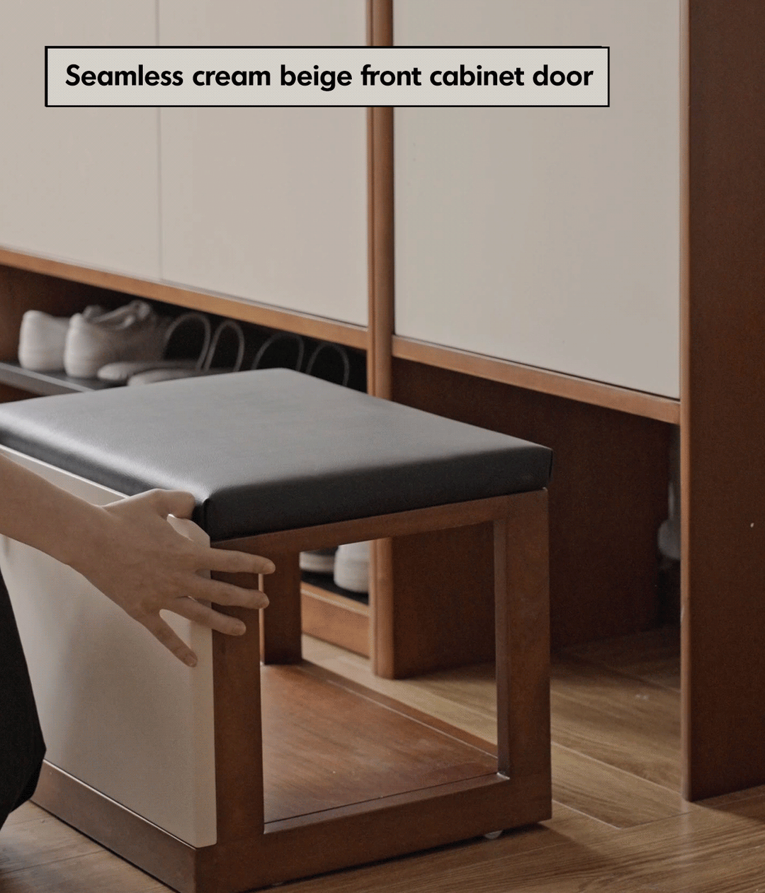 Vintage Boxwood Modular Shoe Cabinet MIES