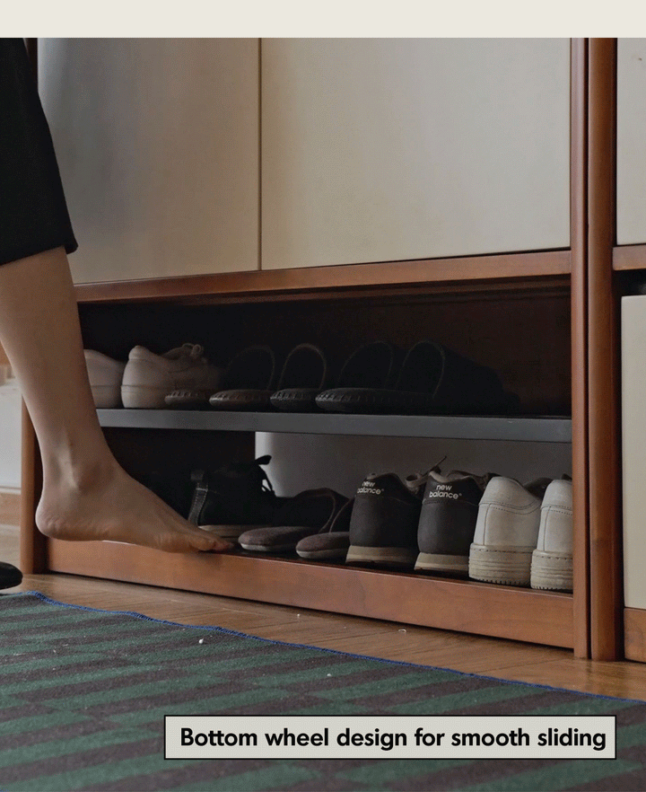 Vintage Boxwood Modular Shoe Cabinet MIES