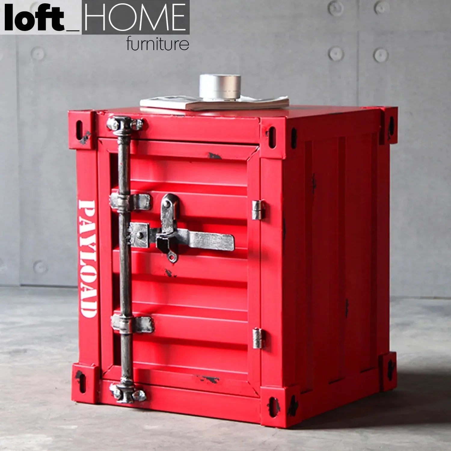 Container Van Table Industrial Steel Side Table CONTAINER – Loft Home US
